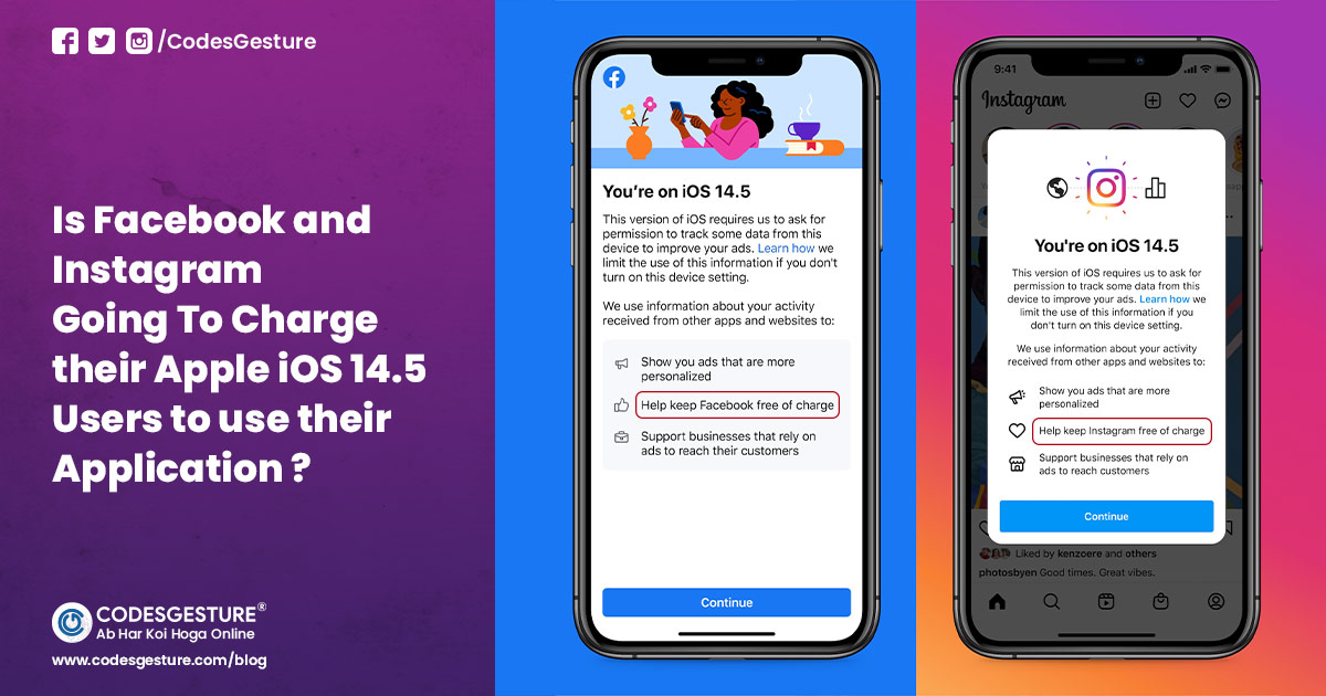 Is Facebook and Instagram Going To Charge their Apple iOS 14.5 Users to use their Application